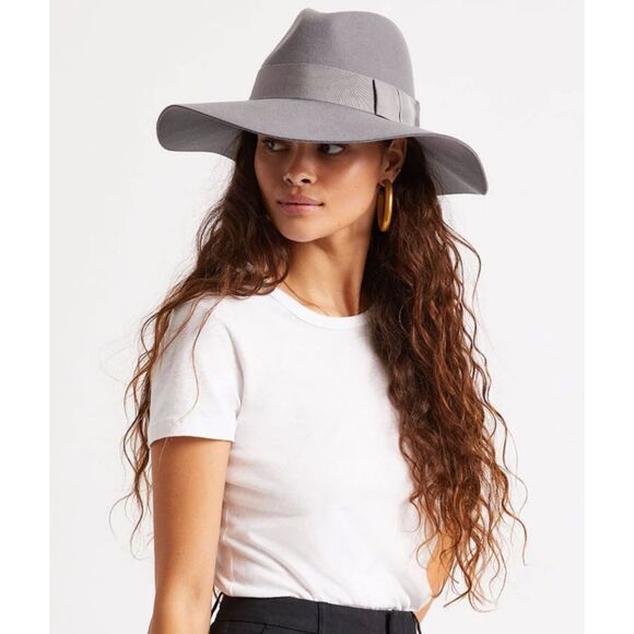 Brixton Supply Company Piper Blush Wool Floppy Felt Panama Hat SZ S (7 = 56 CM) - Picture 6 of 12